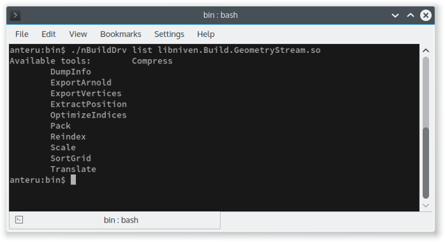 Command line tool discovery.